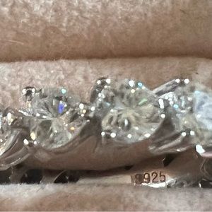 Buy 1 get one Free .925 Sterling Silver Heart CZ